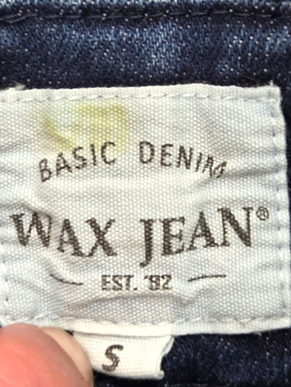 Wax Jean Dark Wash Button Down Denim Pinafore Dress Size Small Western Cowgirl - Picture 6 of 14